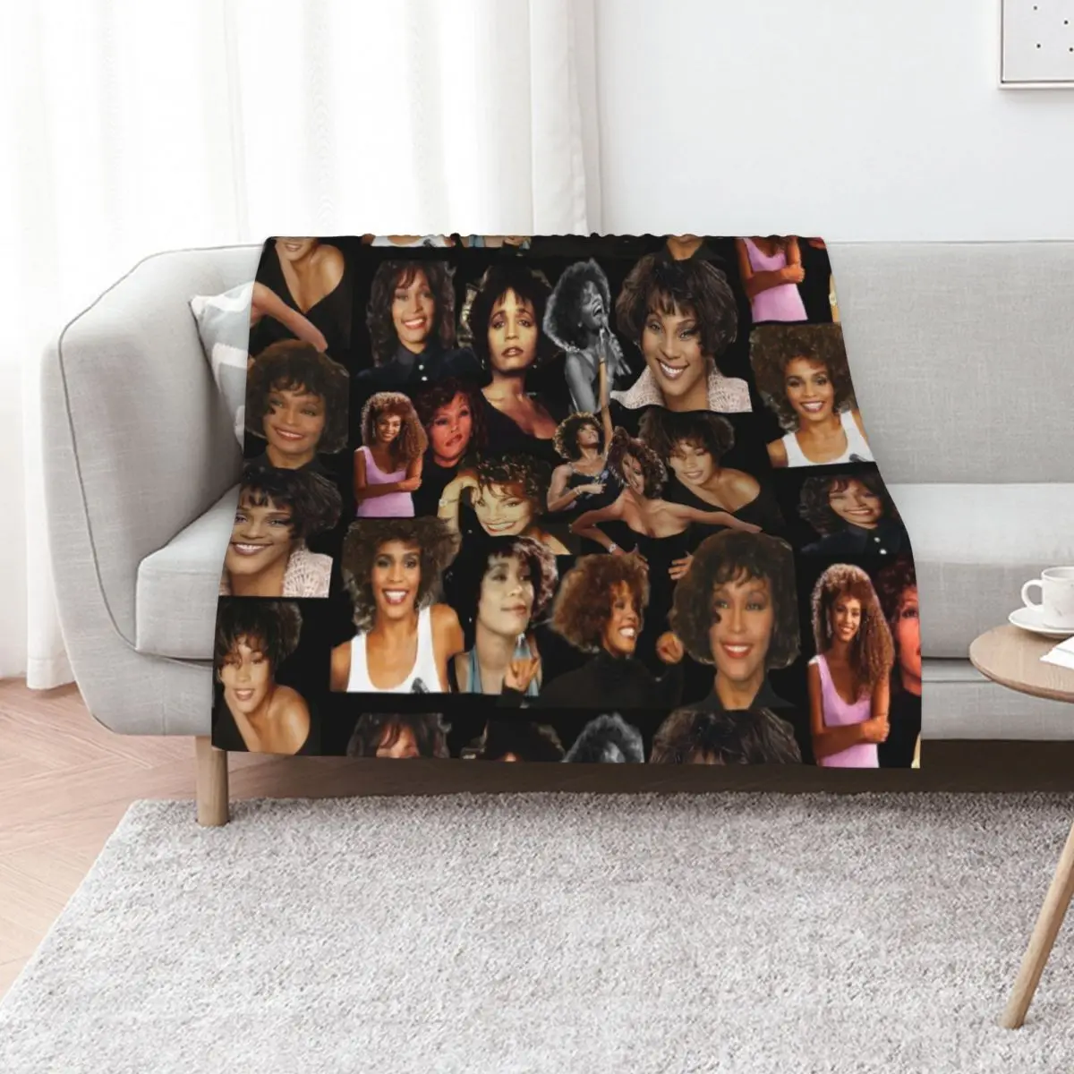 Whitney Houston Collage Throw Blanket decorative Retros warm winter Sofa Throw Luxury Throw Multi-Purpose Blankets