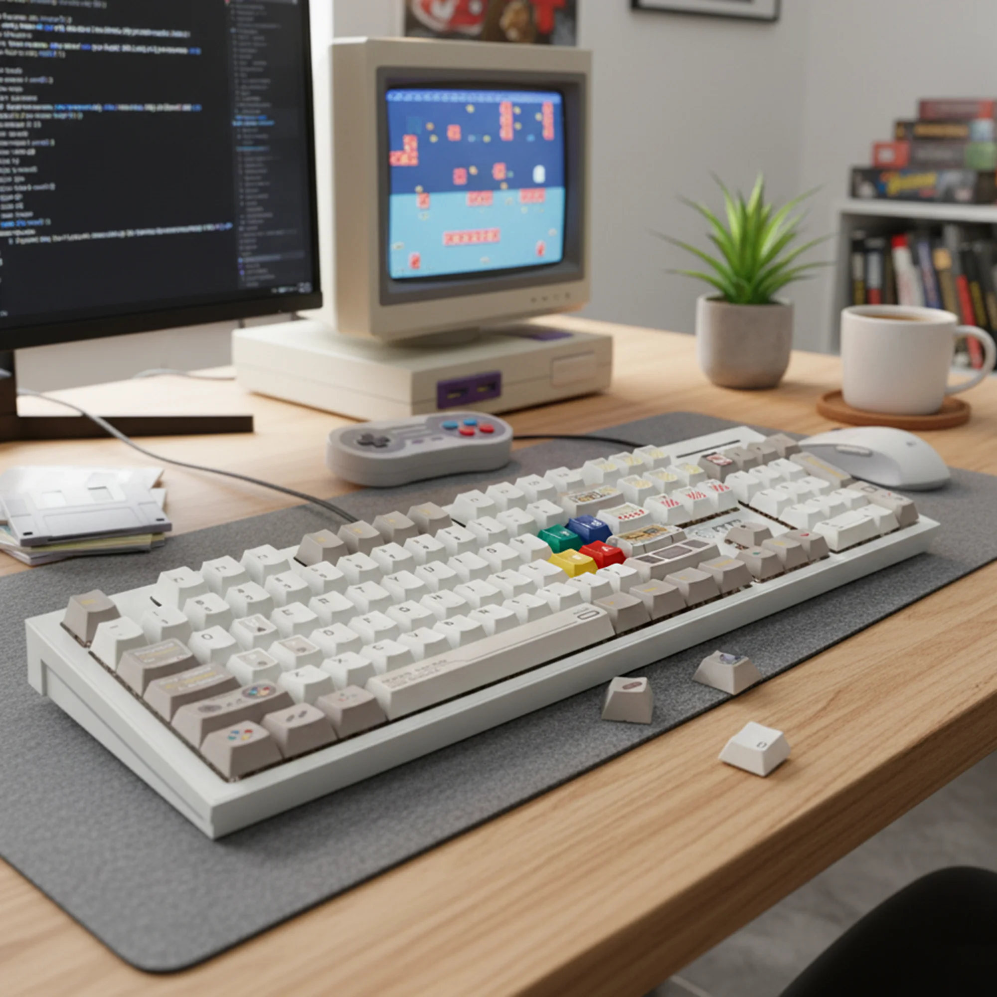 YMDK Retro Game Reminiscence Theme 149 Tasten Cherry Profile PBT Dye Sublimation Top Print Tastenkappen für MX mechanische Tastatur