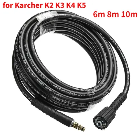 고압 와셔 호스 파이프 코드, 자동차 와셔 물 청소 연장 호스 건, Karcher K2 ~ K5 용 빠른 연결, 6 ~ 10 m