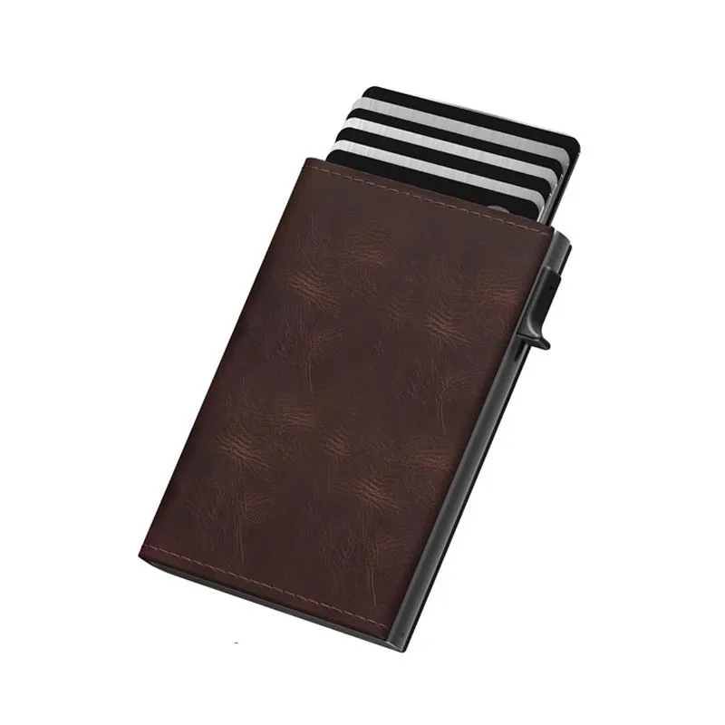 

Advanced in Stock Automatic Wallet RFID Wallet, Elastic Card, Metal Multi Slot Anti-theft Brush, Metal Men's Card Bag