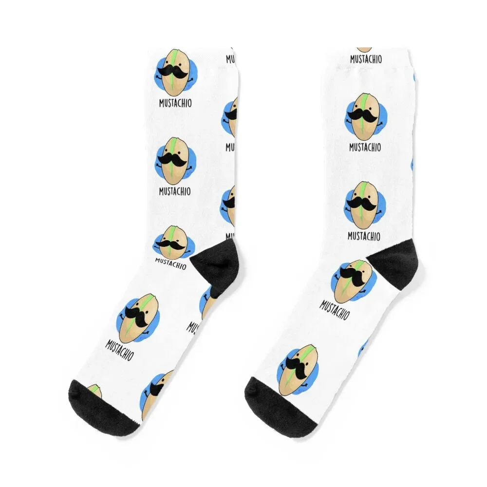 

Mustachio Mustache Funny Pistachio Puns Socks ankle Stockings compression designer brand Socks Men Women's