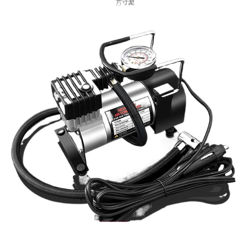 Single-cylinder Car Tire Air Compressor 12V Inflator Electric Pump with Pressure Gauge Portable Inflation Pump with LED Light - Image 5