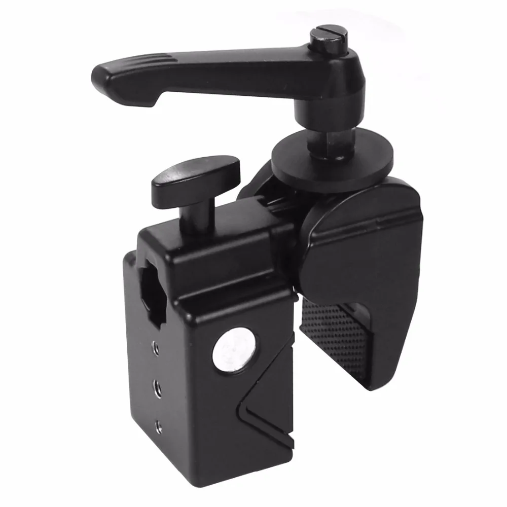 Multifunktions Super Clamp Crab DSLR Kamera Befestigung Halterung Aluminium Clip für Canon Nikon Flash Foto Studio Stativ Halter Halterung – Detail 7