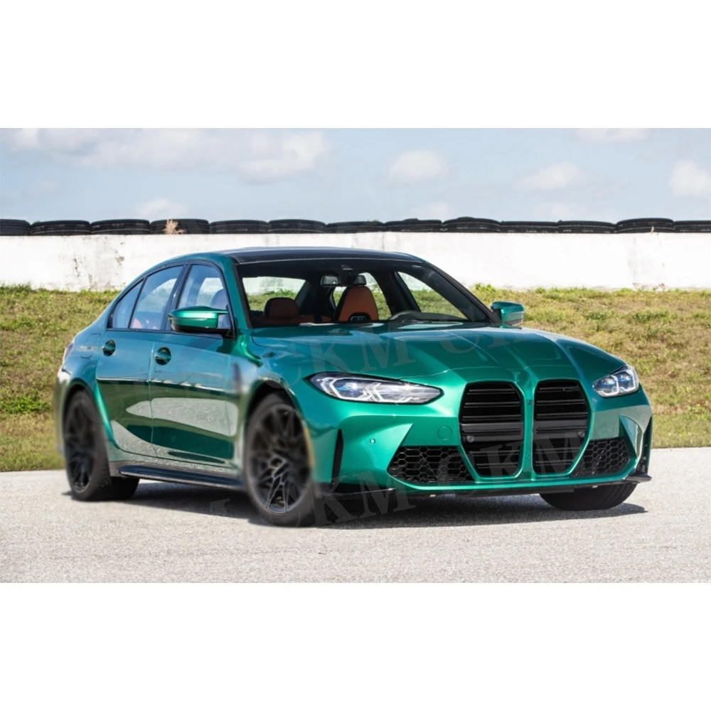 

Сухой карбоновый передний бампер автомобиля, спойлер, нижний сплиттер для BMW G80 M3 G82 G83 M4 2021 + автомобильные аксессуары, комплекты кузова