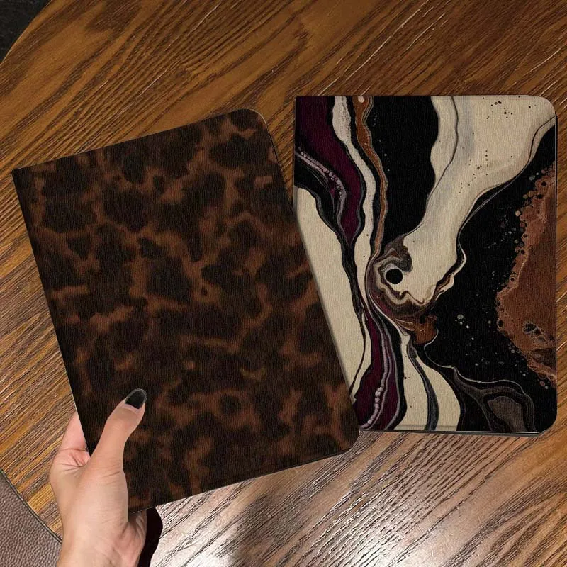 

Brown Leopard Print Pattern Gift Tablet Case For Apple iPad Air Pro mini 1 2 3 4 5 6 7 8 9 11 M2 M3 M5 M4 5th 6th 7th 10th 11th