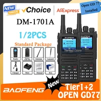 Baofeng DMR DM-1701A Walkie Talkie Digital modo Dual analógico TDMA ranura de tiempo Dual con GD77 abierto instalado llamadas digitales Radios Ham