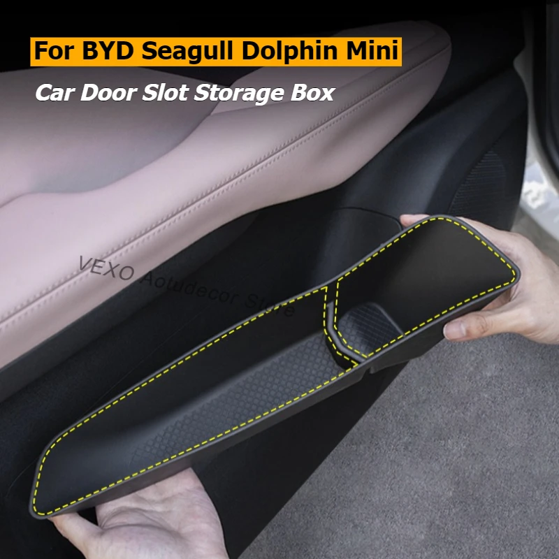 

Для BYD Seagull Dolphin мини-дверной слот для хранения автомобиля передняя задняя нижняя дверь чехол для хранения органайзер лоток аксессуары для интерьера