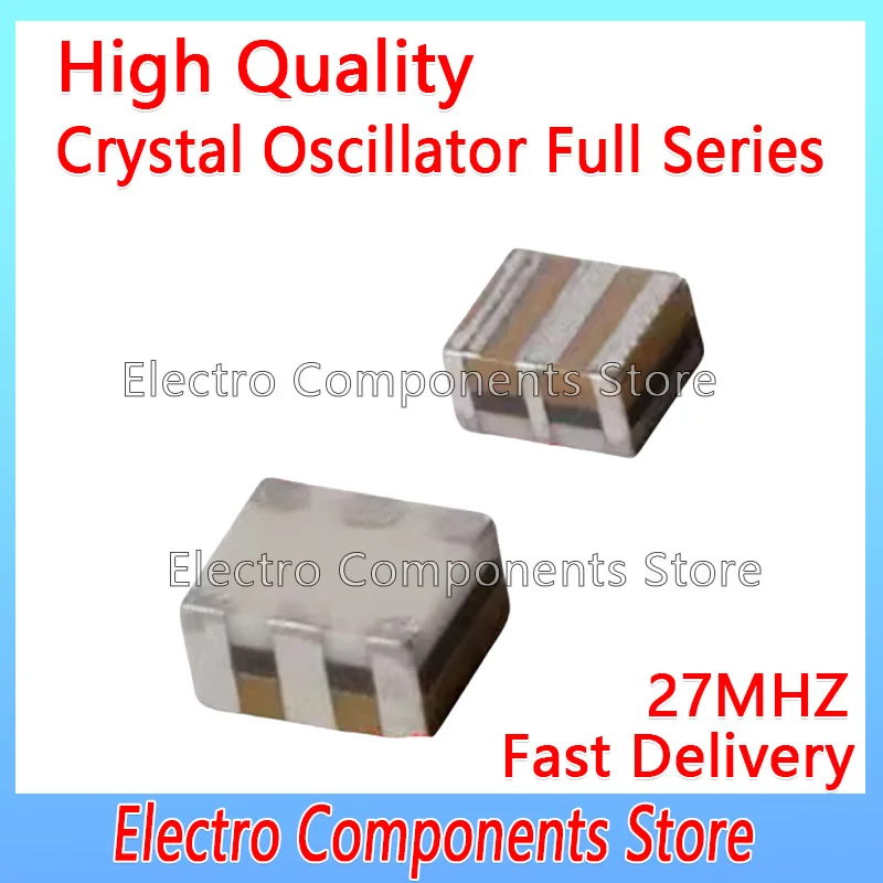 5PCS CSTCW27M0X51 SMD Ceramic Resonators CSTCW 27MHZ 2.5*2.0MM 3Pin Ceramic Crystal Oscillator 27M 2520 SMD-3P 2025 2.5*2.0