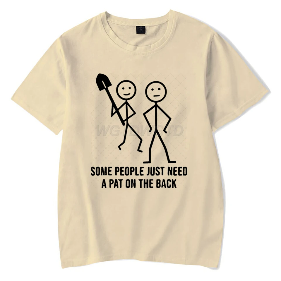 Camisetas informales de verano para hombres y mujeres, algunas personas solo necesitan una pat en la espalda, ropa de diseño, camisa de moda para niños y adultos