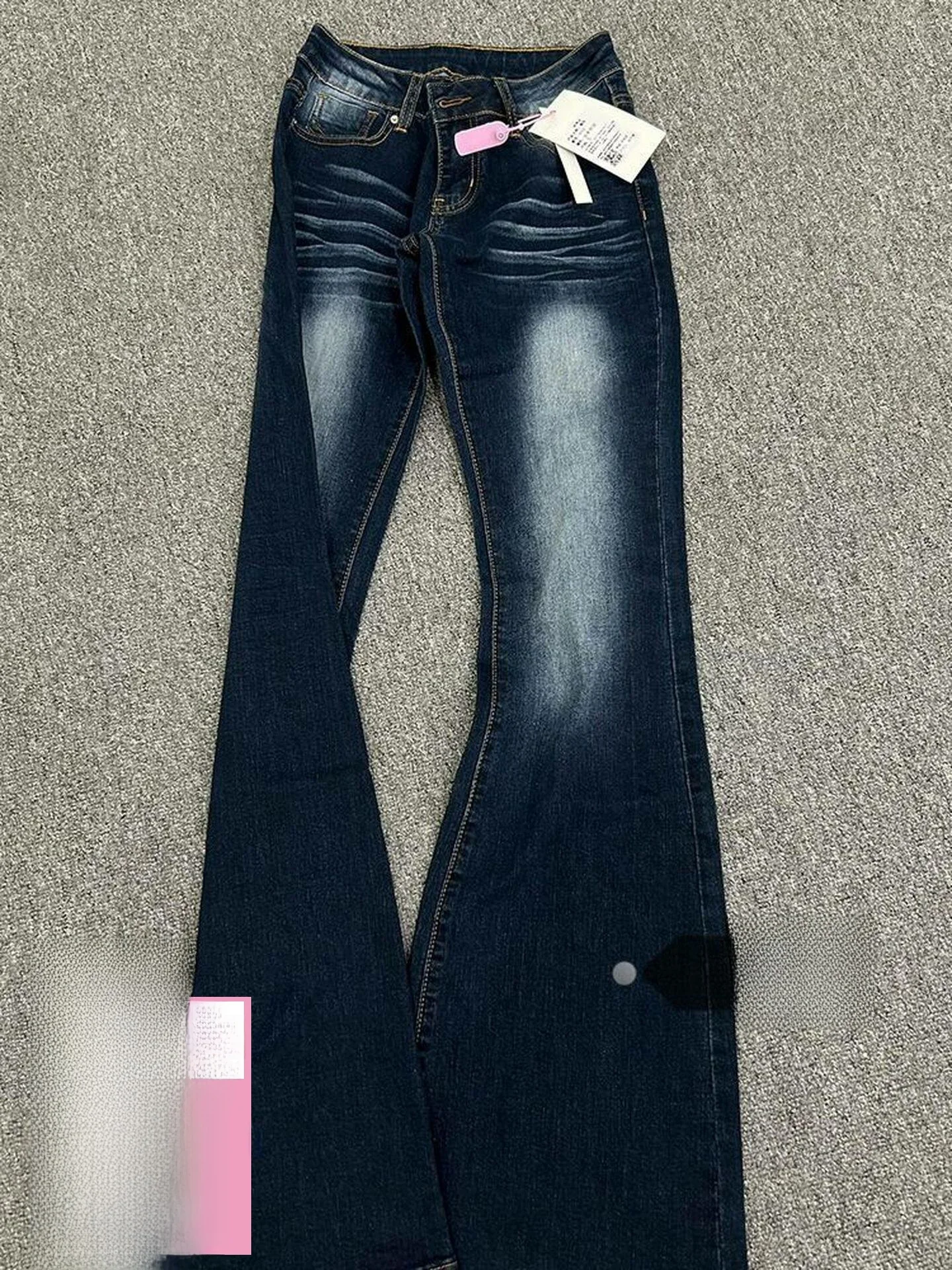 

Low Waist Bell Bottom Thin Denim Jeans Women's Vintage Washed Spring Summer New Style Loose Fit Comfortable Stretch Denim