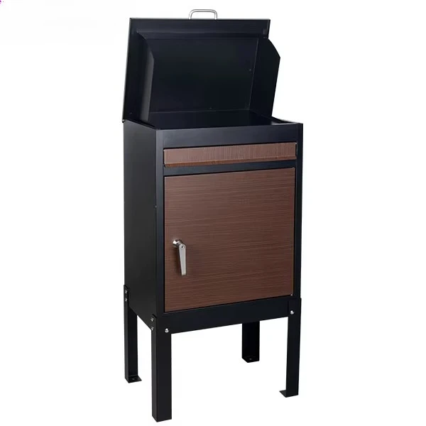 Outdoor Mailbox Free Standing Apartment Express Delivery Opening Upside Letter Box