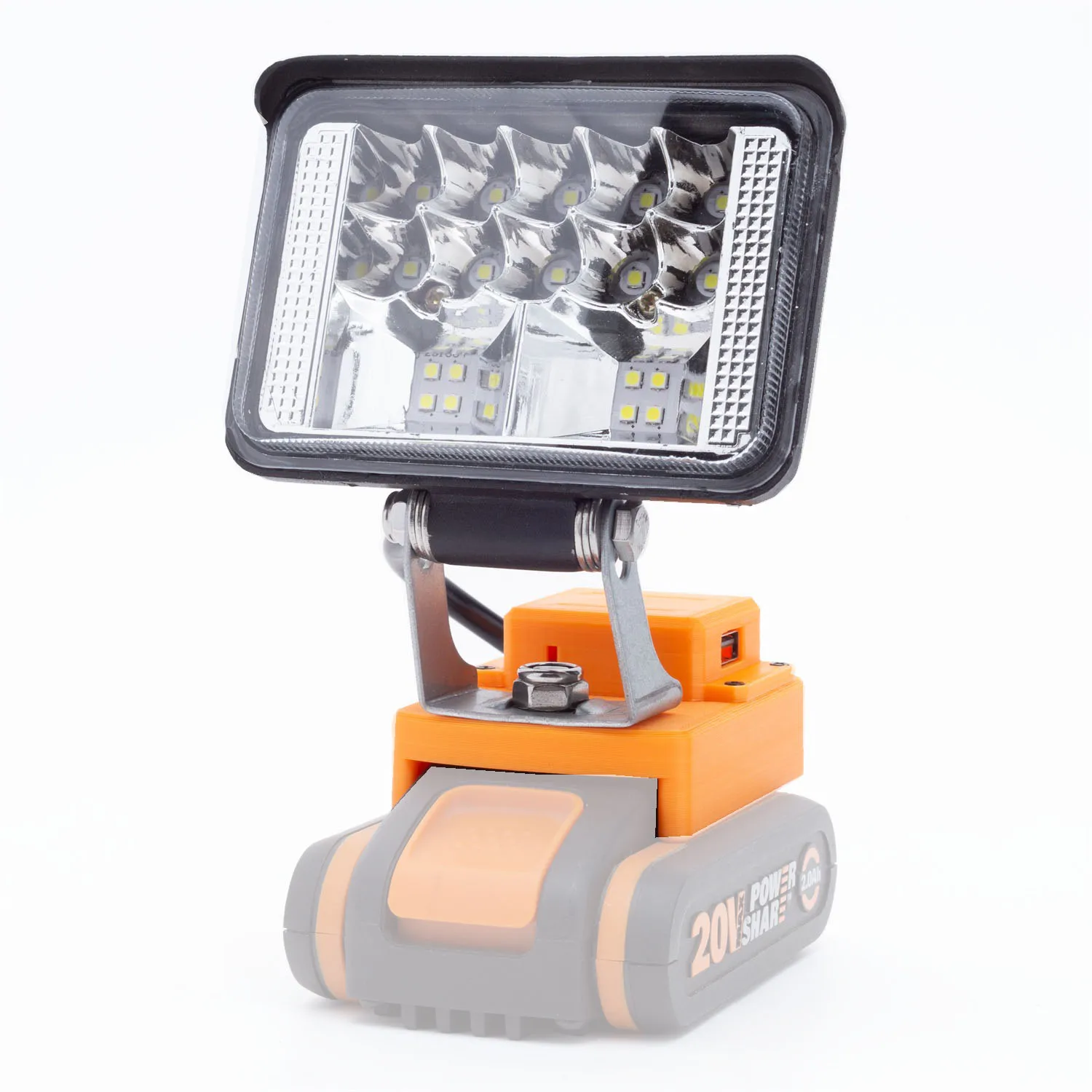 

Fiihio LED Work Light for Worx 4pin 20v Battery,2800LM, Portable Floodlight Emergency Flood Lamp Camping lamp(NO Battery )