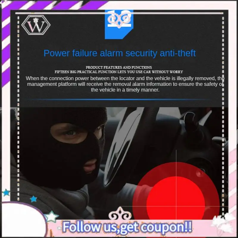 سهلة الاستخدام GSM LBS دراجة نارية صغيرة بنظام تحديد المواقع 9-90 فولت قطع الوقود السرعة الزائدة يهتز محدد تتبع