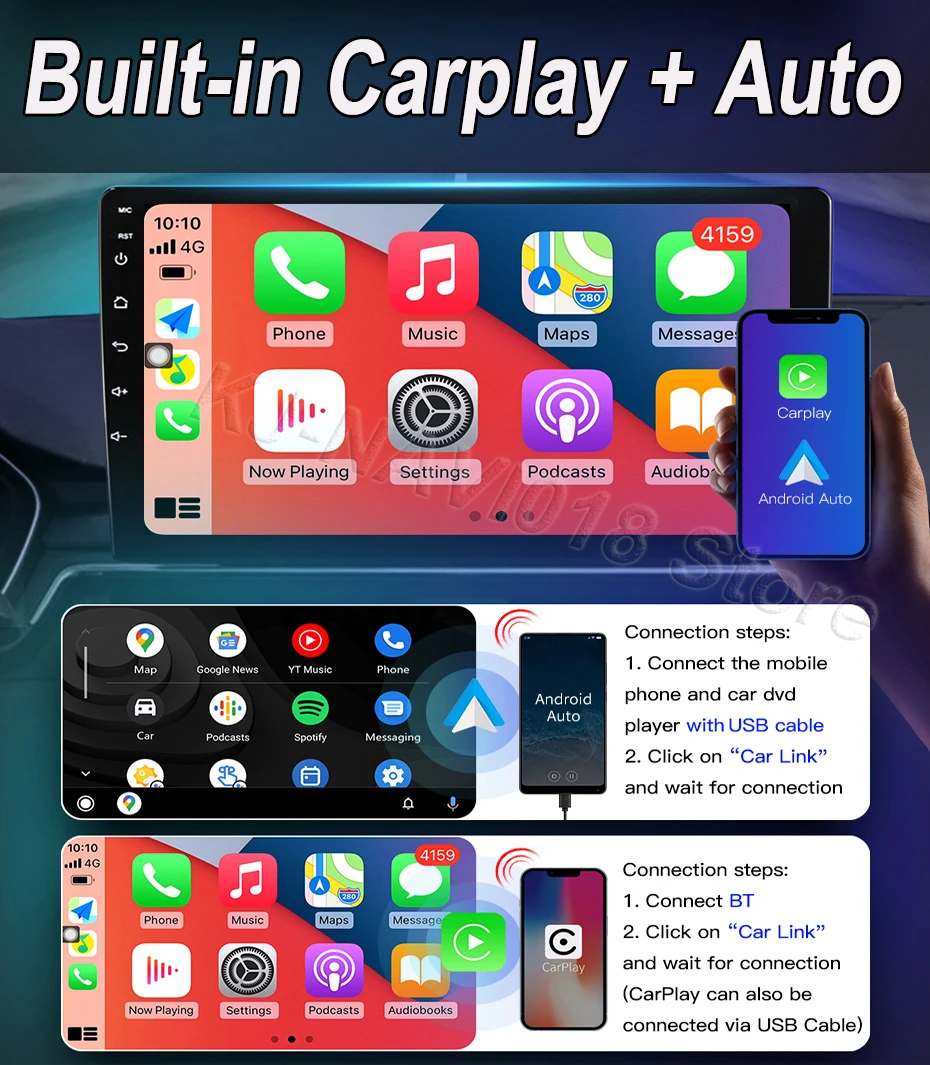 Android 14 autoradio multimedia gps kabelloses carplay gps rds für audi a3 8p 2006-2015 rs3 sportback 2006-2018 s3 8p 2007-2018