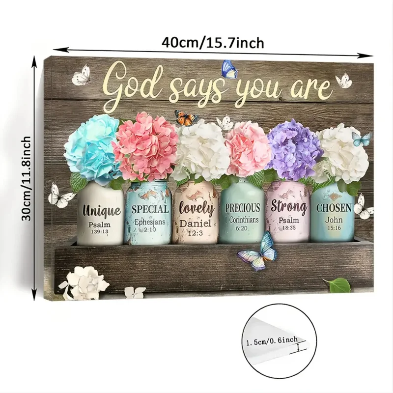 Floral Bible Verse Canvas 2