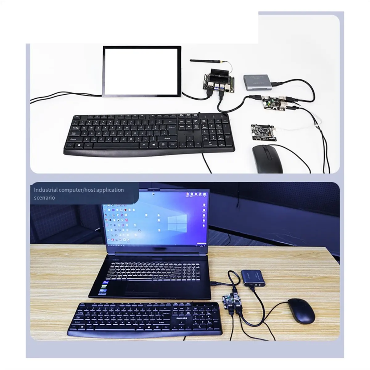 A003 USB Hub 3.0 Multi USB Splitter 4 USB Port with Micro-Charge Power 9-24V Power for 5/4B Ros Robotic