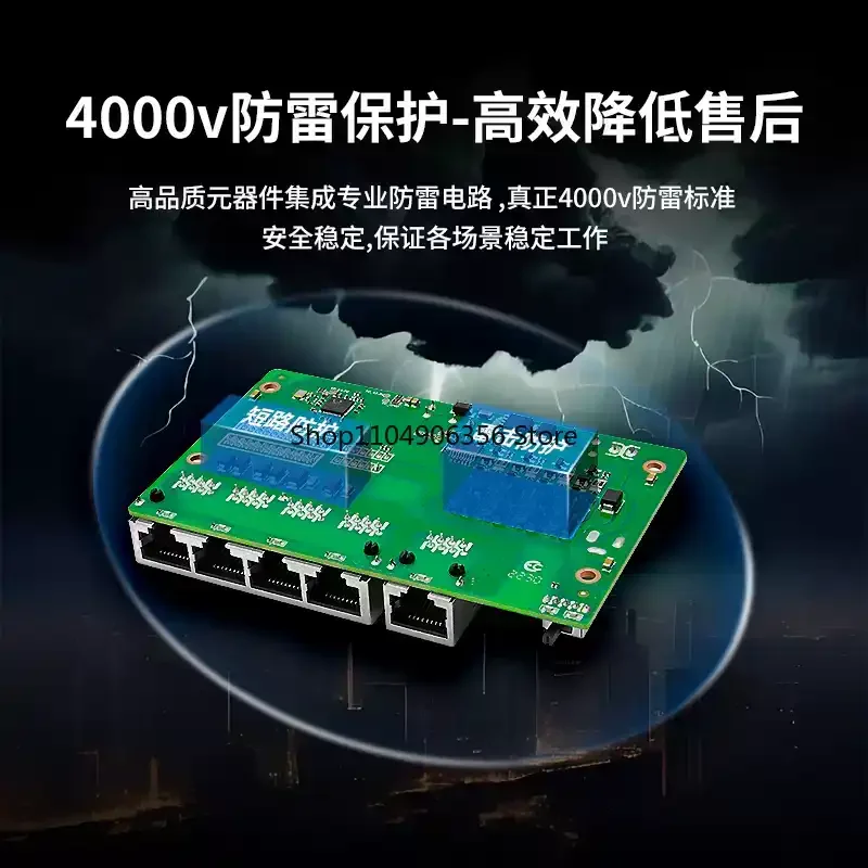 

for Network management switch full 100 gigabit 4/5/8/16/24 ports 48V optical brazing network line industrial use