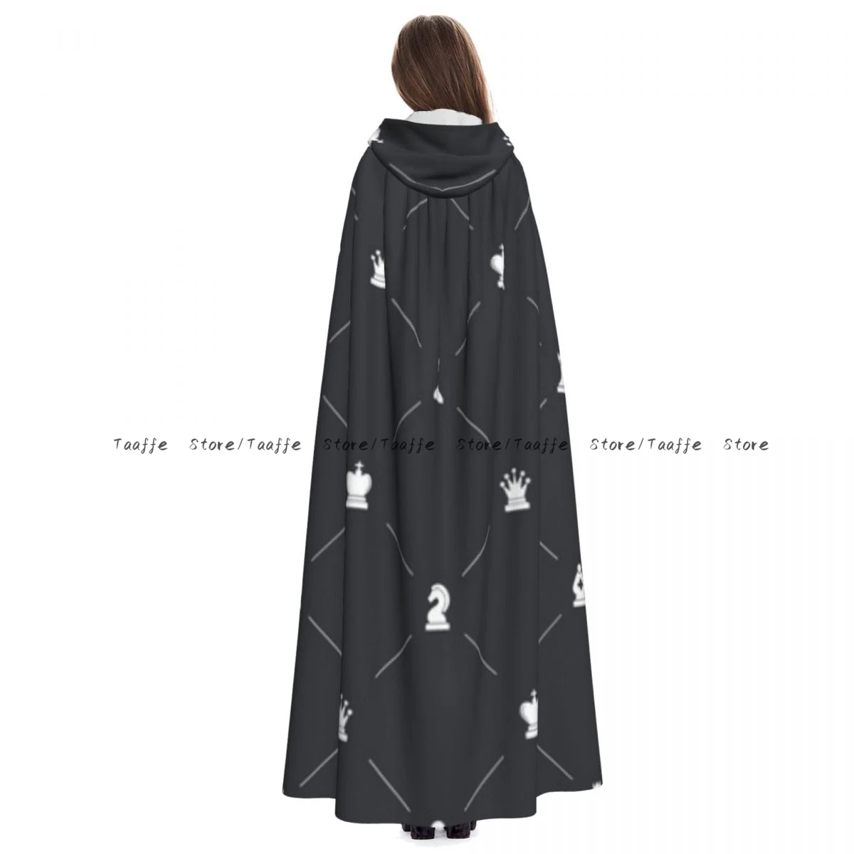 

Chess Icons Witch Cloak Halloween Cosplay Costume Adult Unisex Cloak Retro Ages Cape