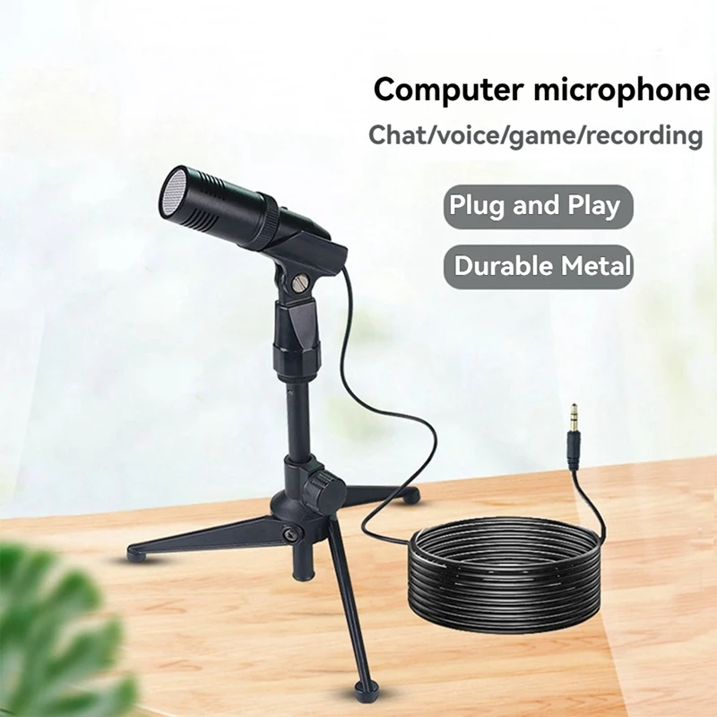 Condenser Microphone Desktop Recording Microphone For PC Laptop Streaming Video Games Podcasts Vocals