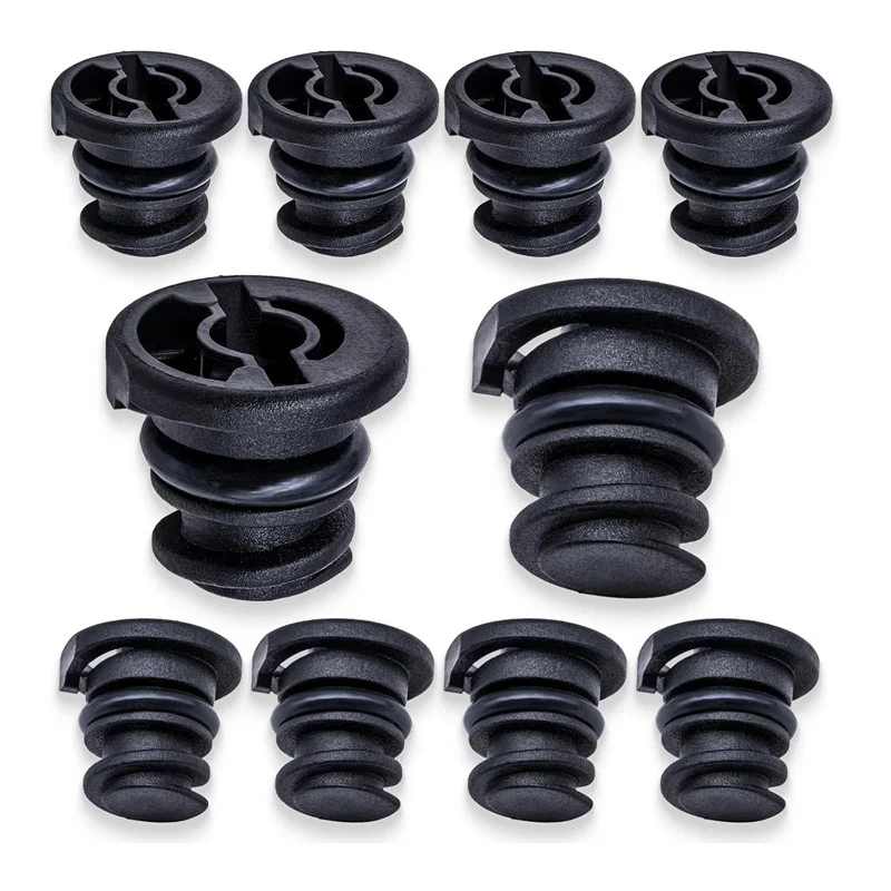 10pcs Engine Oil Drain Plug Screw CAP Sump Pan Nut Bolt Black 06L103801 for New Audi A4L/Q5 Volkswagen Golf Passat