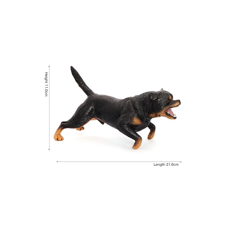 Simulated Rottweiler model vicious dog desktop ornament home pet dog decoration
