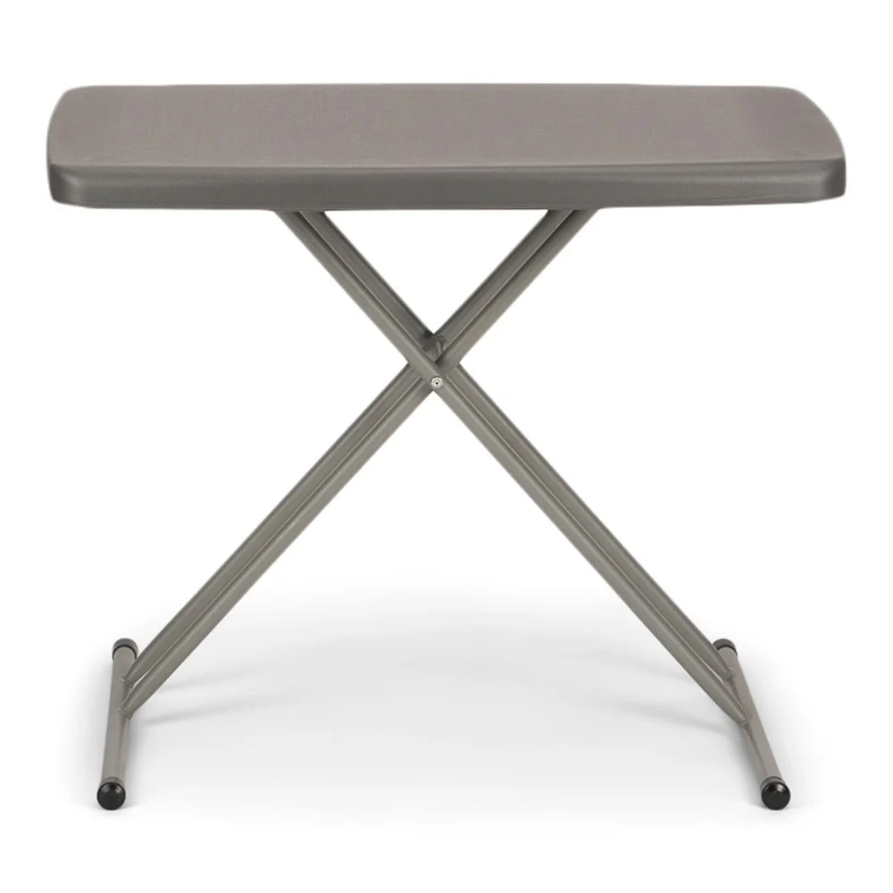 高さ調節可能 折りたたみ式 テレビ/食事用テーブル 屋内外兼用 ユーティリティテーブル 簡単清掃 長方形デザイン 耐荷重100ポンド