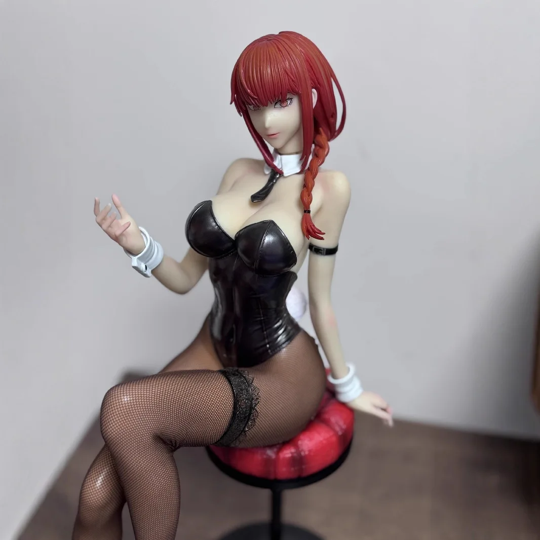 Muñeca de acción 1/4 de 45 cm, Nueva Makima Control, Versión Conejita Demonio. Figura de PVC de Chainsaw Man, Modelo de Juguete, Figura GK, Regalo Periférico