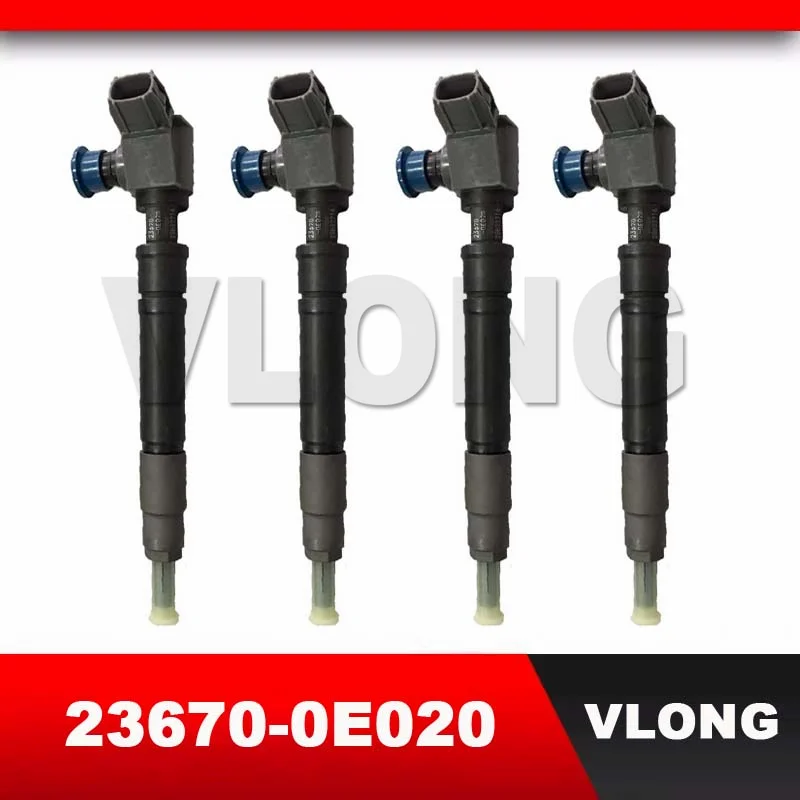 

4PCS Original New Common Rail Injector 23670-0E020 295700-0560 23670-09430 Fuel Inyector Assy For Toyota Hilux Revo 2GD 2.4 2.7