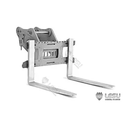 Lesu forcella a benna con pala a sgancio rapido in metallo per veicoli telecomandati per escavatore RC 1/14 374 AC360 ET30H ET26L Parts Toys