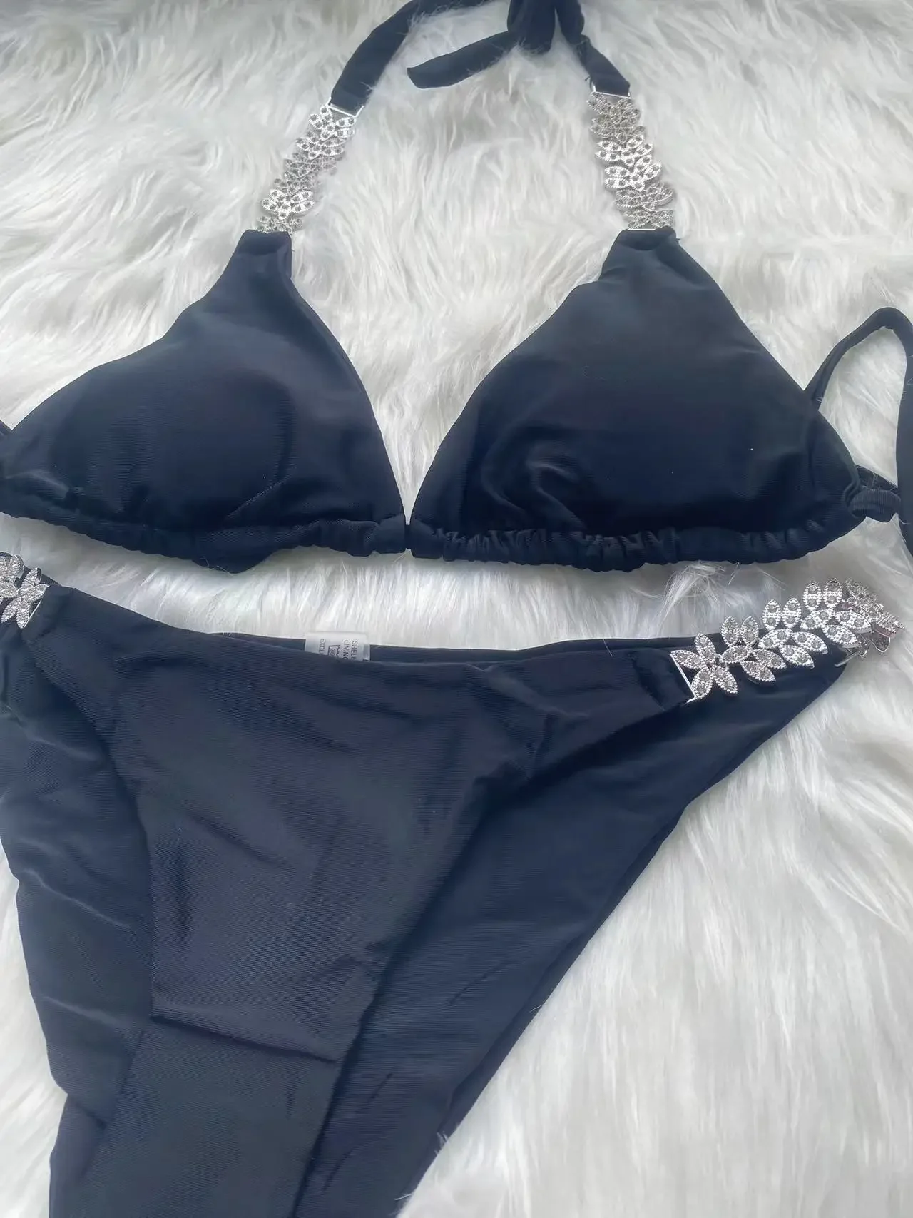 

New Sexy Bikini 2024 Triangle Bathing Suit for Women Brazilian Bikini Set 2-piece Halter Swimwear Push Up Swimsuit