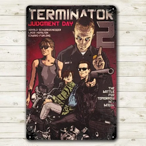 Terminator: Judgement Day Film-Metallposter Blechschild