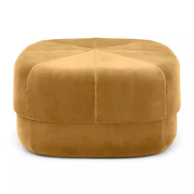 Pouf Container Round Ottoman Makeup Stool Home Accessories Low Bench Portable Foot Rest Under Desk Stool Toilet Makeup Furniture