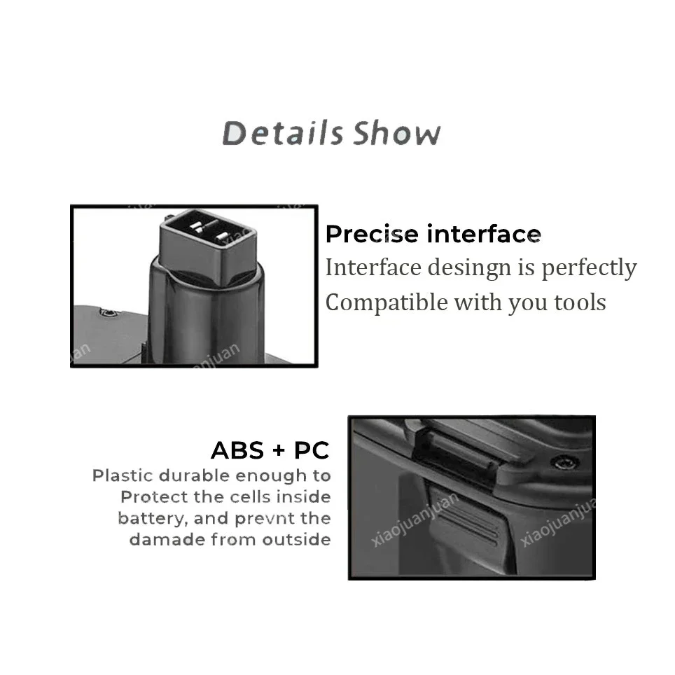 For Dewalt 14.4V Battery xrp Ni-MH 6800mAh for Replacement DC9091 DW9091 DW9094 DE9031 DE9038 DE9091 DE9092 Cordless Power Tools