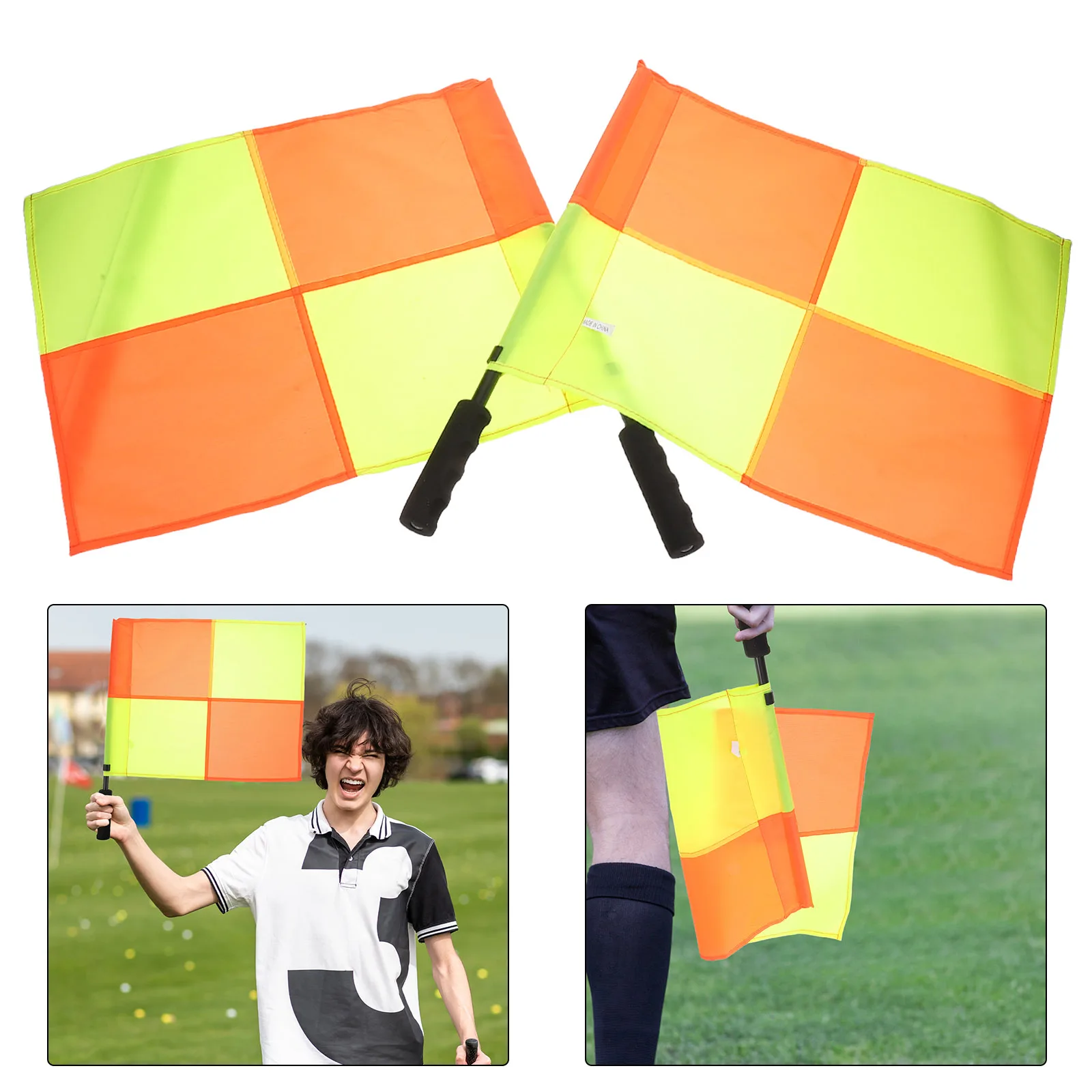 

Football Border Flag Referee Field Flags for Linesman Referees Basketball Soccer