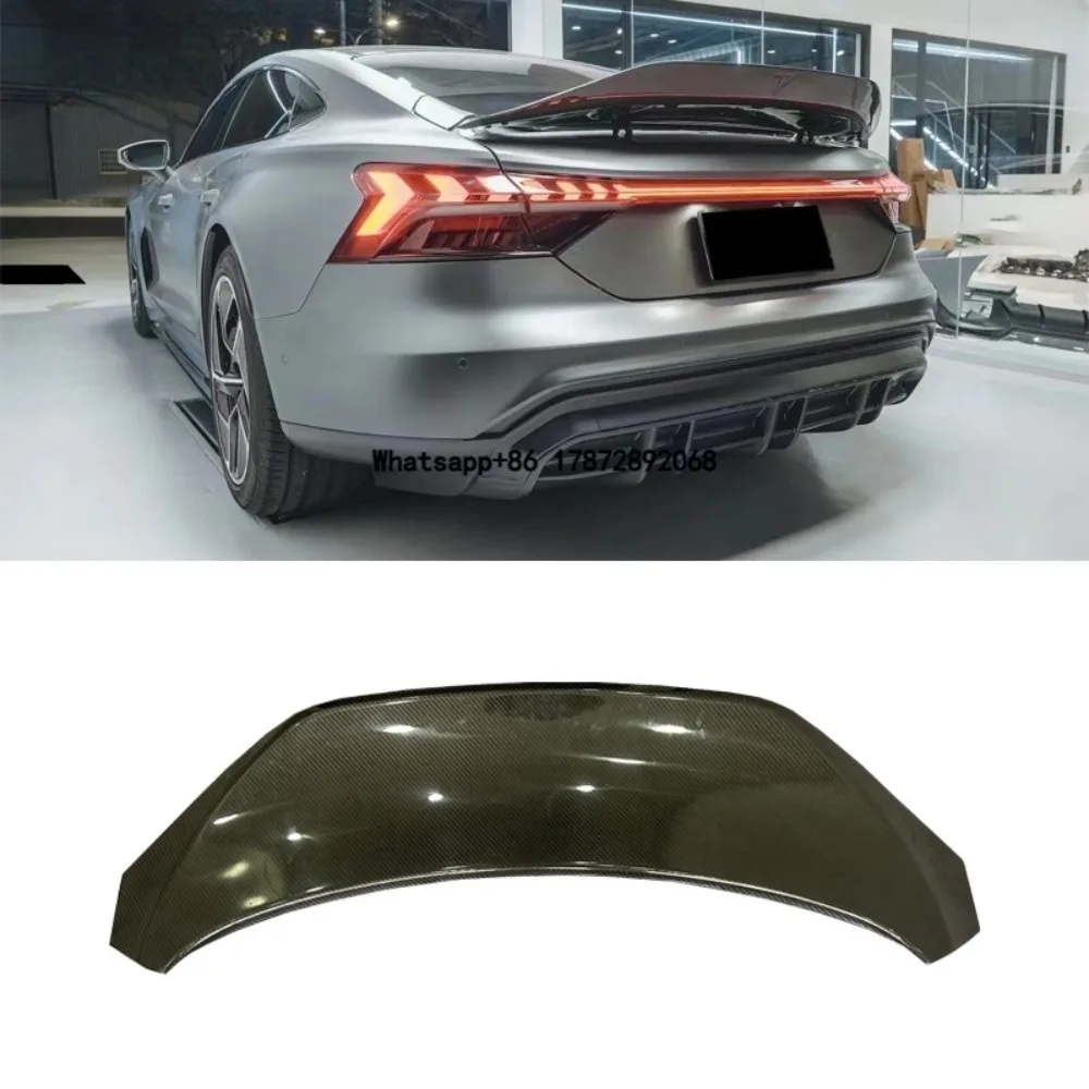 

High Quality dry Carbon Fiber Rear Bumper Spoiler for Etron GT Rear Wing