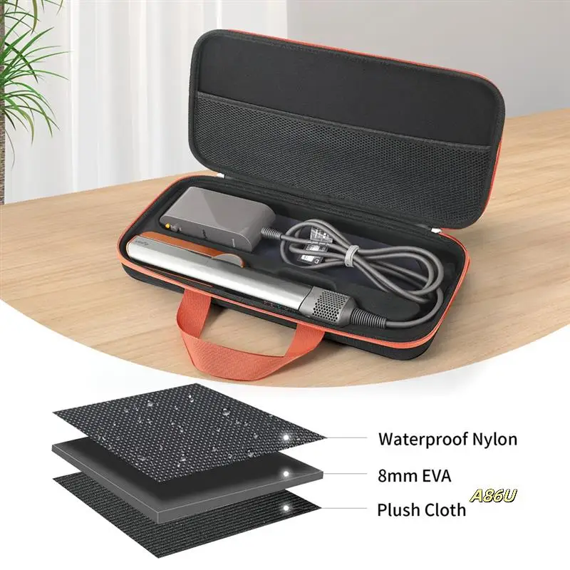 

Hair Straightener Storage Bag For Airstrait HT01 Hair Dryer Hair Straightener Organizer Double Zipper Storage Case