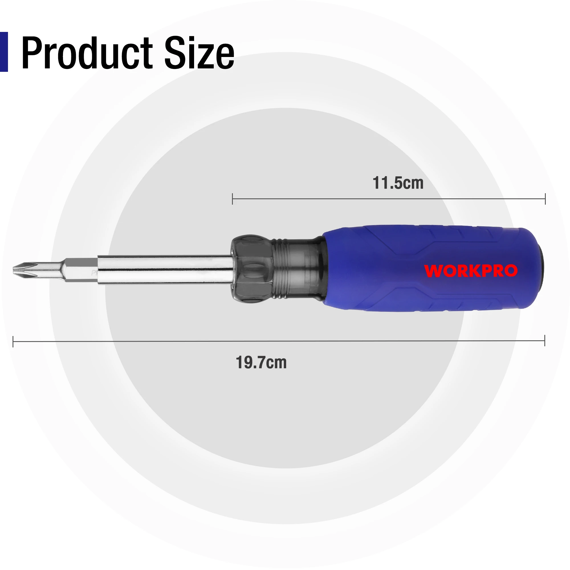 WORKPRO 6 IN 1 Multi Bit Screwdriver Set Phillips Screwdriver Double Head household screwdriver kit Multifunction Hand tools