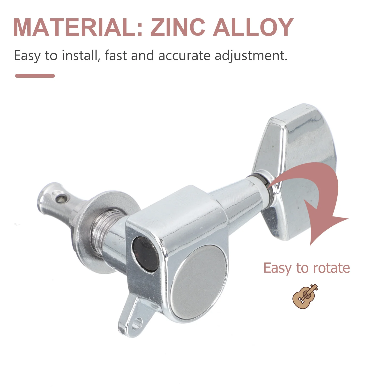 

6Pcs Guitar Tuning Pegs Professional Guitar Accessory Durable Material Fine Craftsmanship Reliable Performance