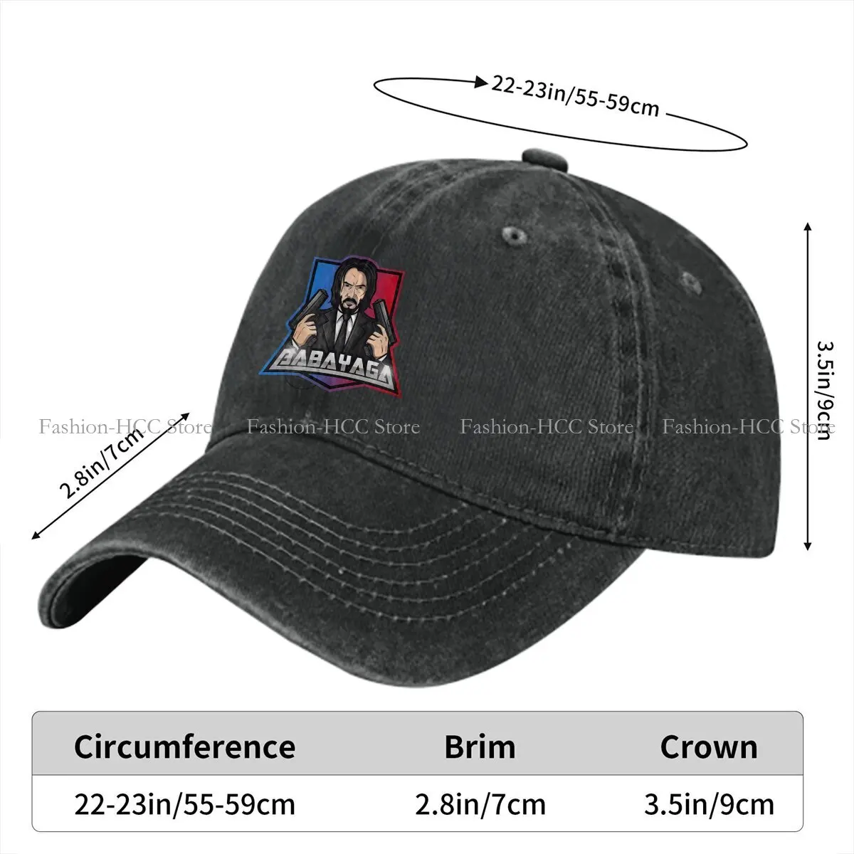 Summer Cap Sun Visor Keanu Reeves Baba Yaga Hip Hop John Wick Cowboy Hat Peaked Hats