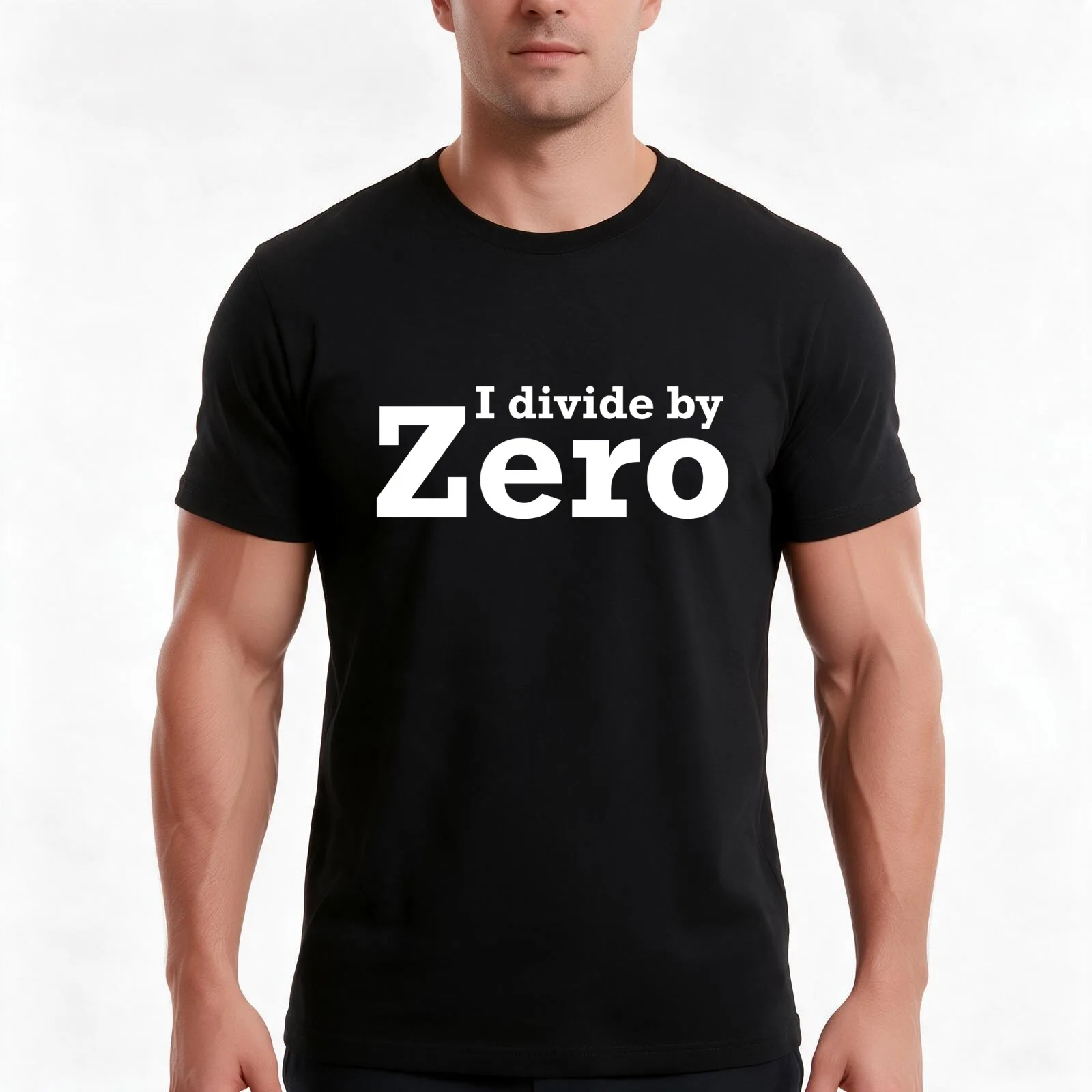 I divide by zero T-Shirt Summer Casual Cotton Tee Oversized Streetwear Tops Vintage Graphic Print Loose Fit Short Sleeve