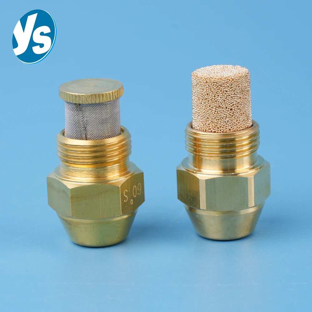 

Brass 9/16" Diesel Injector Nozzle - 60° Solid Spray for Heavy Fuel/Diesel Burners 0.3-6.0 USgal/H Boiler Heater Compatible