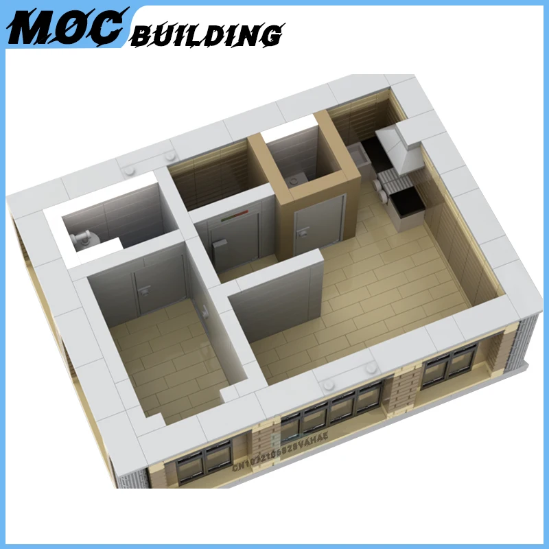 MOC シティストリートビュー建築古い銀行モデルビルディングブロック DIY 組立レンガコレクションディスプレイおもちゃクリエイティブギフト