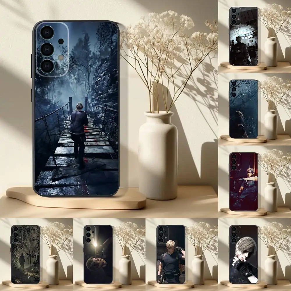 

Leon Resident Evil 4 Remake Phone Case For Samsung S 25,24,23,22,30,21,10,9,Ultra,Plus,Lite,FE,4,5G Black Soft Case