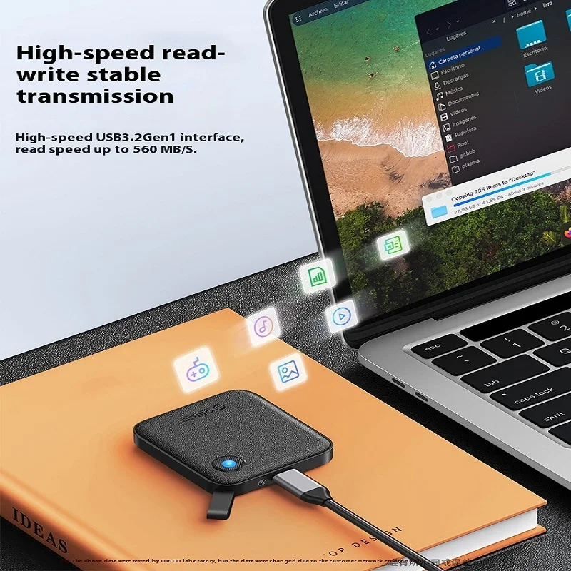 ORICO 4T Portable External Solid State Drive External Hard Drive USB 3.2 1T 2T SSD For iPhone 15Pro Laptop Mac Backup Computer