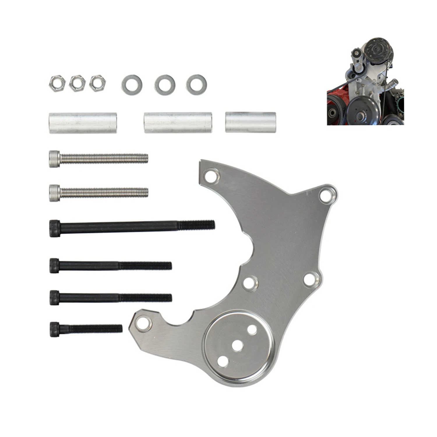 Pop 1Set Car Mount A/C Bracket For GM Factory R4 Compressor 1988-1995 LS1 LS2 LS3 LS6 LS R4 Vortec Truck Replacement Parts