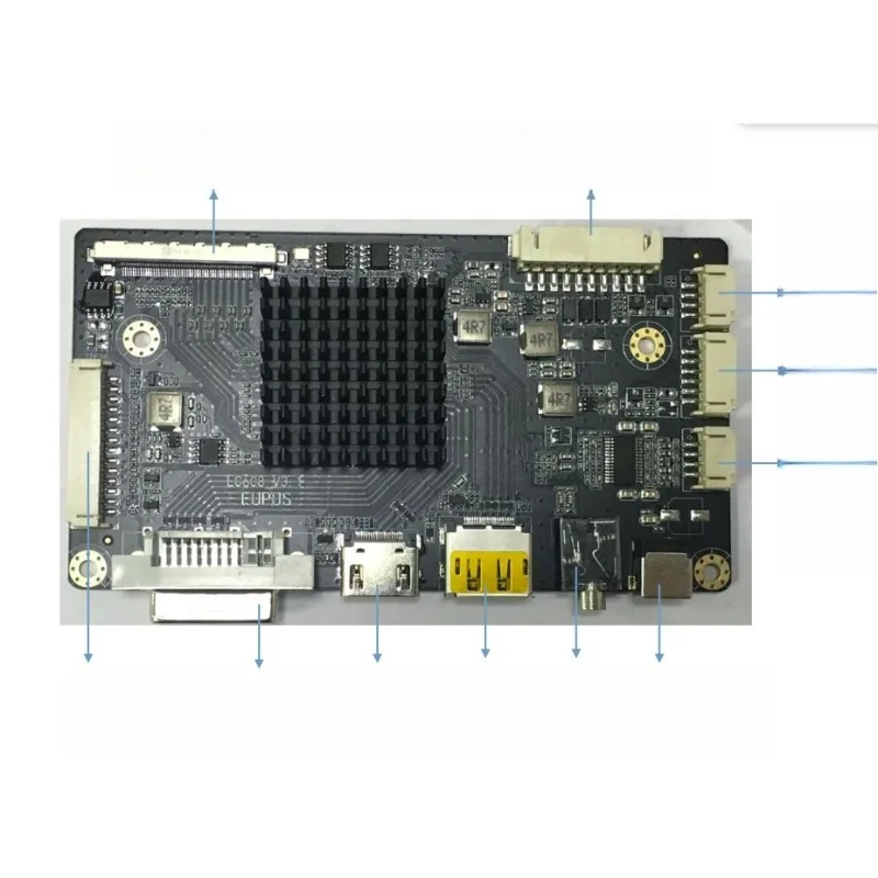 

Запчасти для поставки основной платы драйвера ЖК-телевизора, плата драйвера мультимедийного дисплея USB VGA HDMI