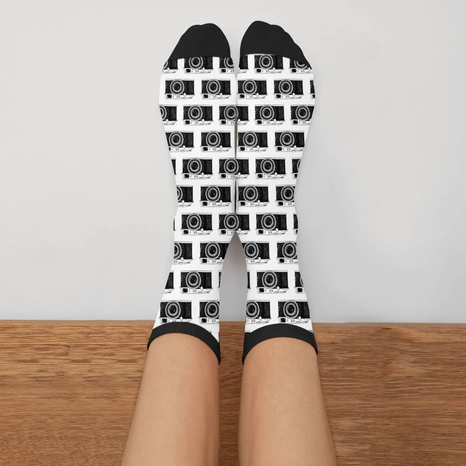 Photo Camera Casual Funny Funky Novelty Fashion Socks For Men Women