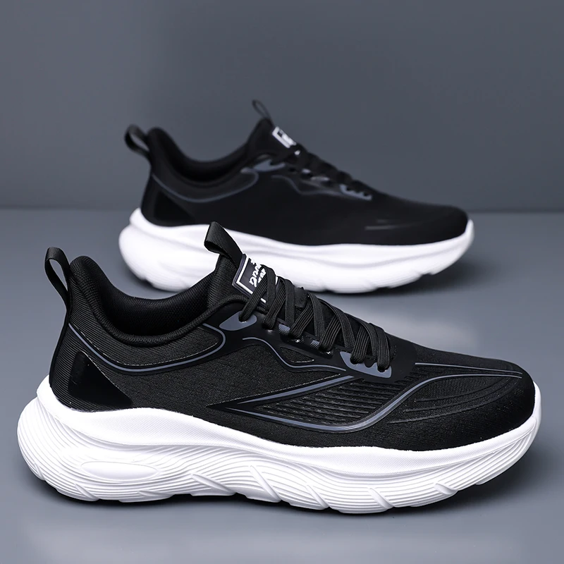 

Mens Running Shoes Summer Outdoor Mesh Breathe Flat Sneakers Lightweight Wear-resistant Comfortable Casual Tennis Shoes for Man