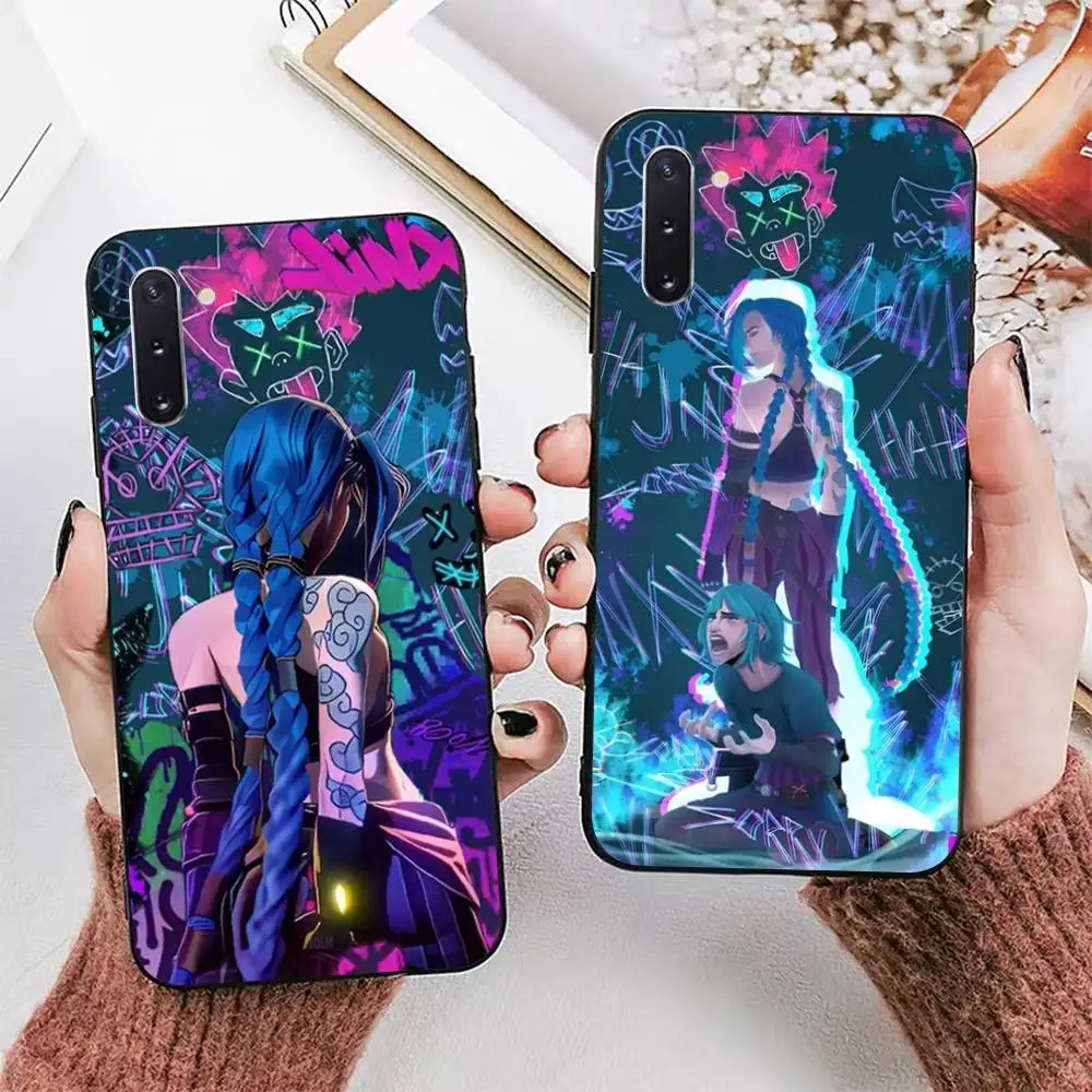 League of Legends L-LOL Jinx Capa de telefone para Samsung A 52 53 21 32 13 12 71 31 51 40 72 73 70 22 42 50 30 20 21 shell