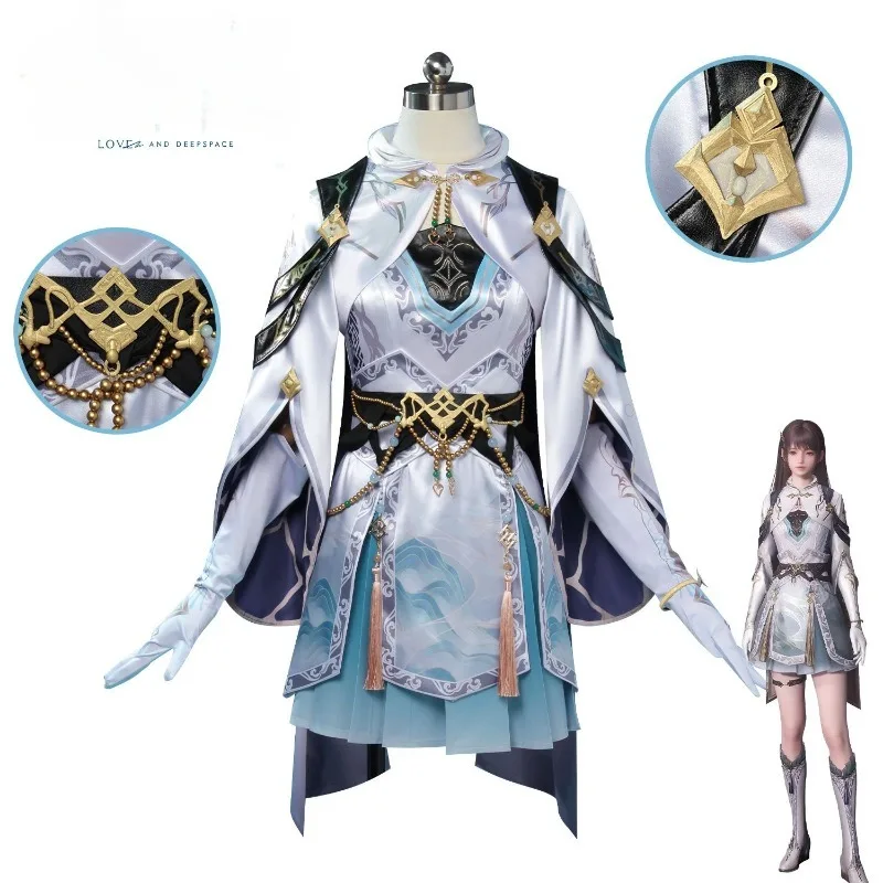 

Deepspace Hunter Cosplay Costume Game Love And Deepspace Cos Dress Fancy Uniform Outfit Accessory for Carnival Party